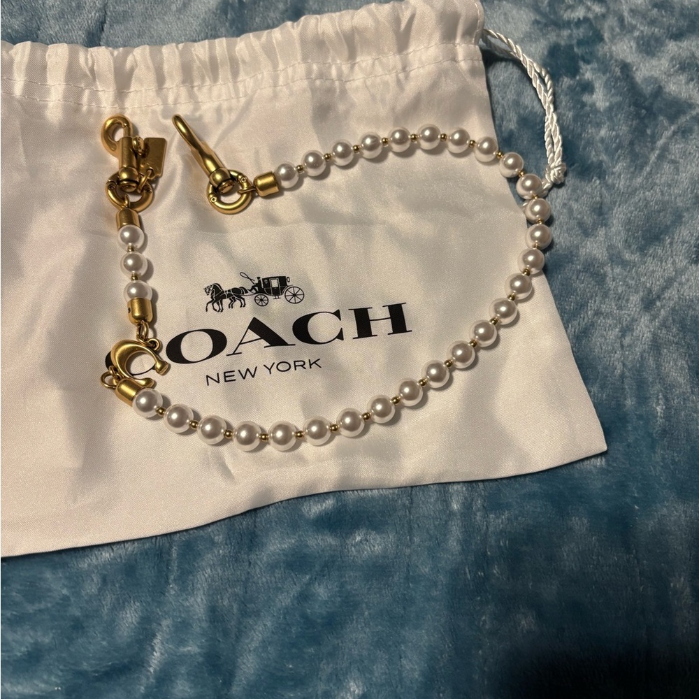 Coach Gold and Pearl Bracelet